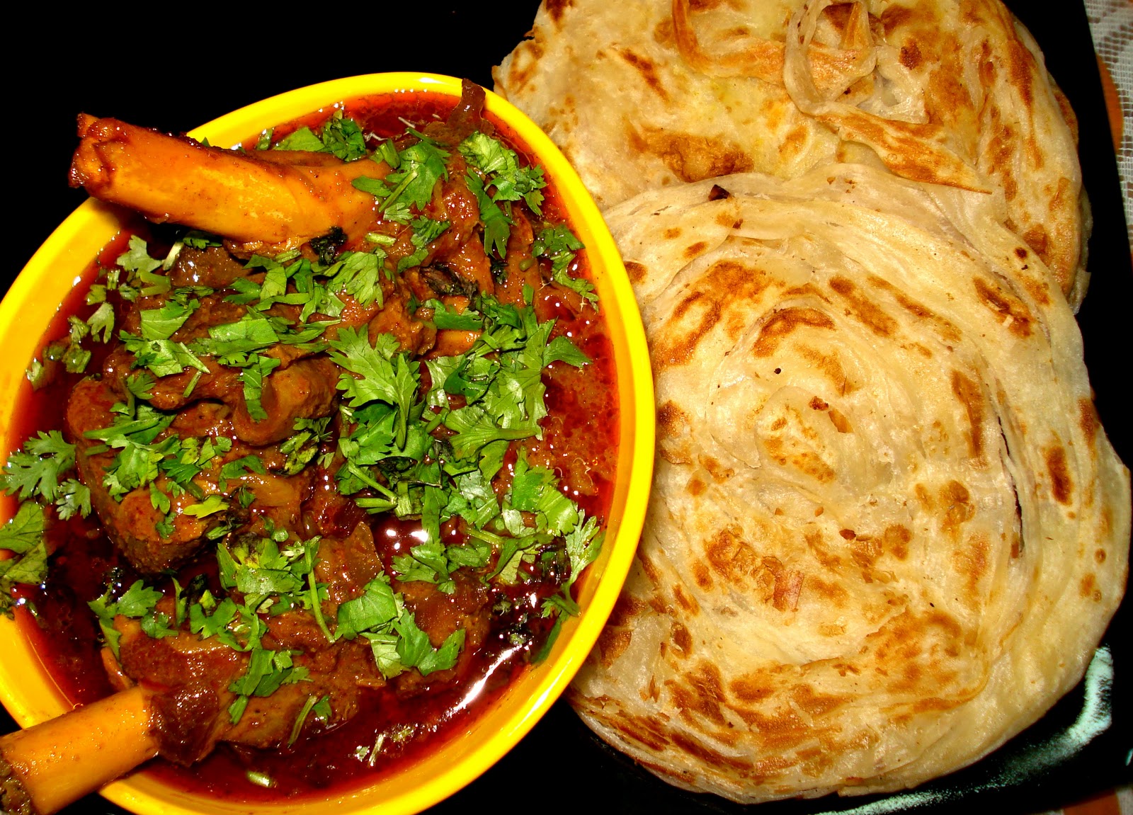 mutton-parotta